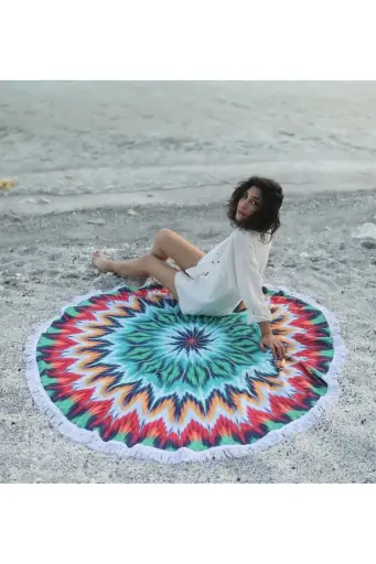 Yuvarlak Plaj Havlusu