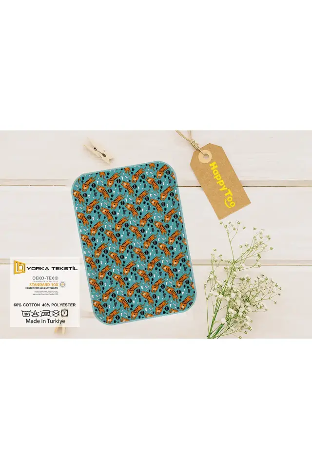 Bebek Alt Açma Minderi Bakım Pedi Örtüsü MAVİ DESENLİ