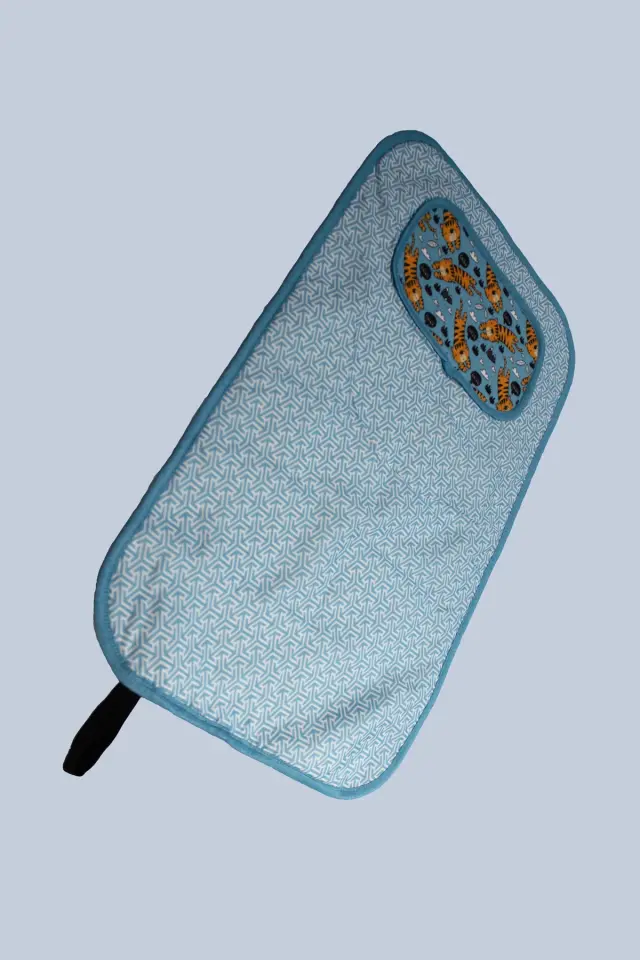 Bebek Alt Açma Minderi Bakım Pedi Örtüsü MAVİ DESENLİ