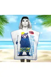 Cool Ayıcık Cocuk Panço Bornoz