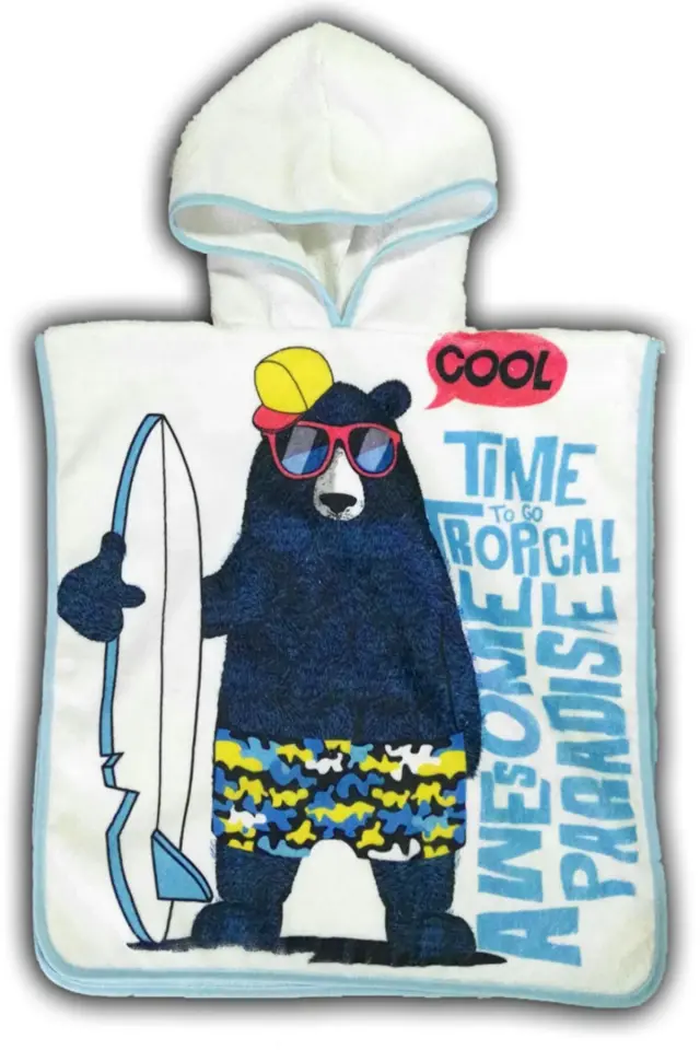 Cool Ayıcık Cocuk Panço Bornoz