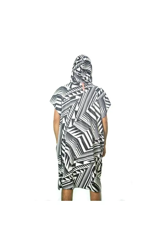 Geometrik Desen Baskılı Su Sporları Pançosu