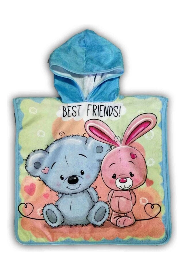 Best Friends Ayıcık Tavşan Çocuk Pançosu