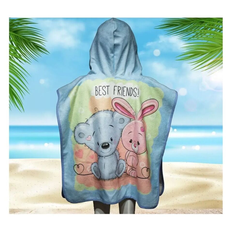 Best Friends Ayıcık Tavşan Çocuk Pançosu