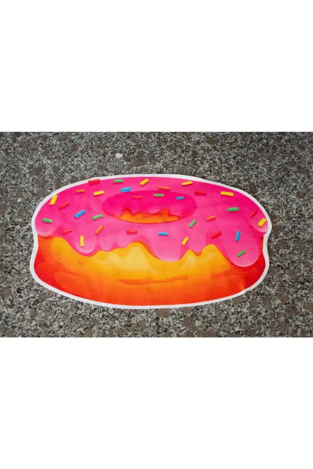 3'lü Donut Tasarımlı Mikrofiber Mutfak Havlusu, Temizlik Bezi, Bulaşık Matı, El Havlusu çok renkli
