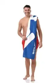 Scuba Temalı Plaj Havlusu mavi - 70 x 140
