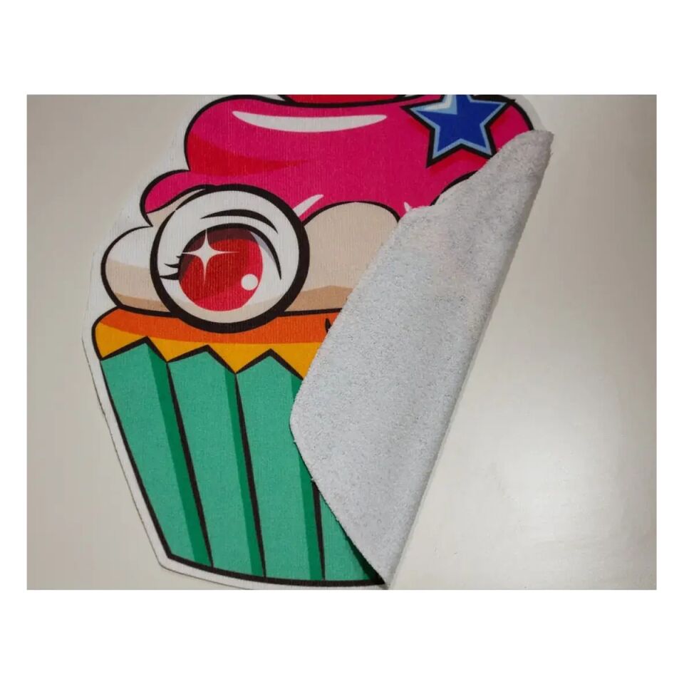3’lü Cupcake Desenli Mikrofiber Mutfak Havlusu