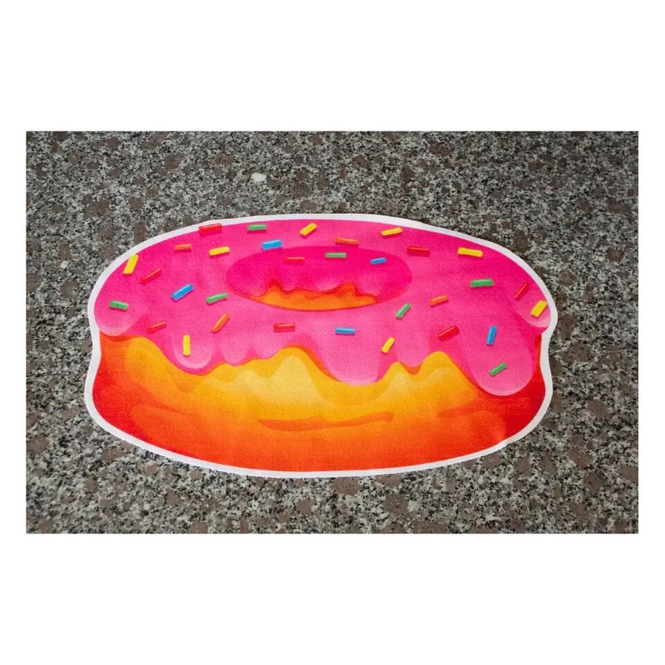 3’lü Donut Desenli Mikrofiber Mutfak Havlusu