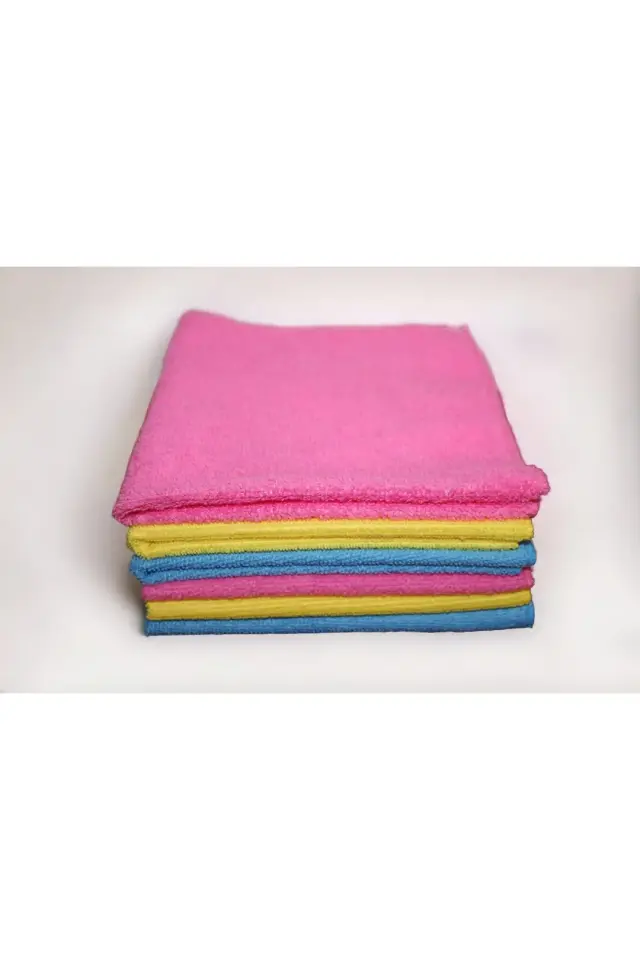 SÜPER EMİCİ MİKROFİBER KURULAMA VE TEMİZLİK BEZİ 6'LI XXL 40x40